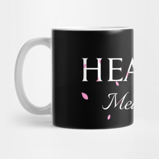 Heavily Meditated yoga design Mug